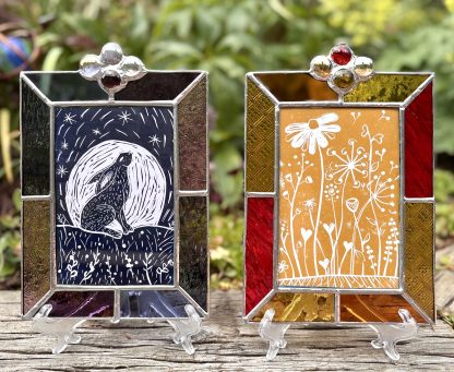 Linocut and Stained Glass Frame Class