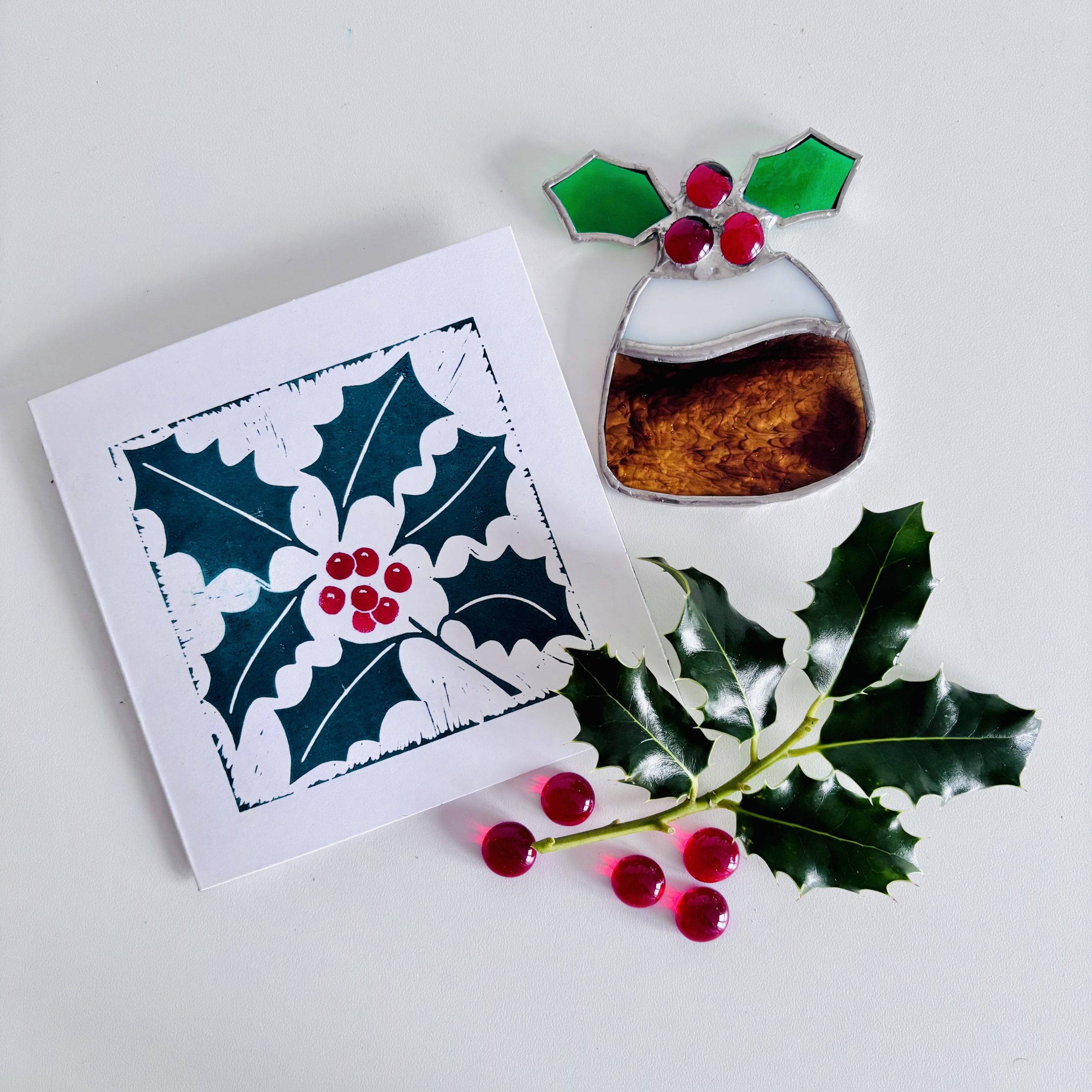 Festive Linocut and Stained Glass Combo 2026