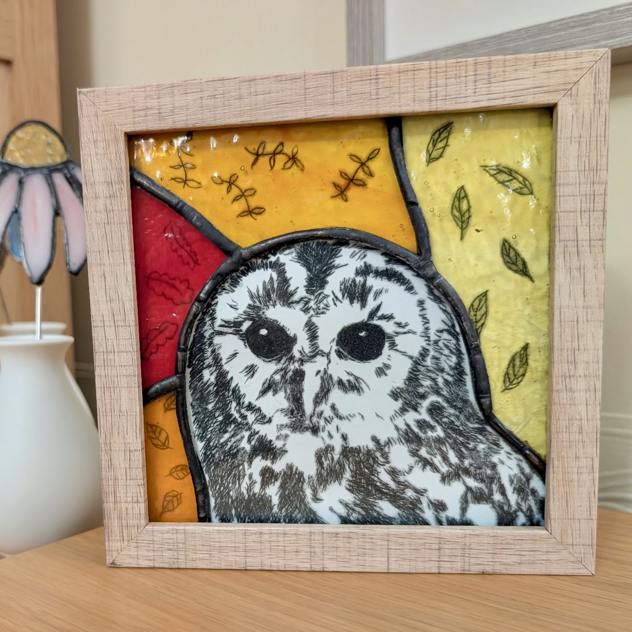 Owl Drypoint and Glass Combo - Image 3